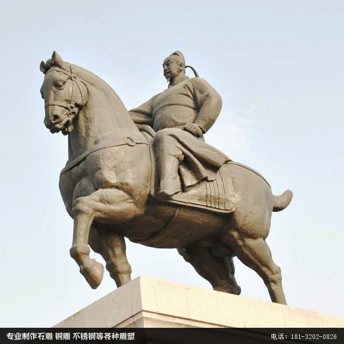 大唐盛世的开创者——唐太宗雕像