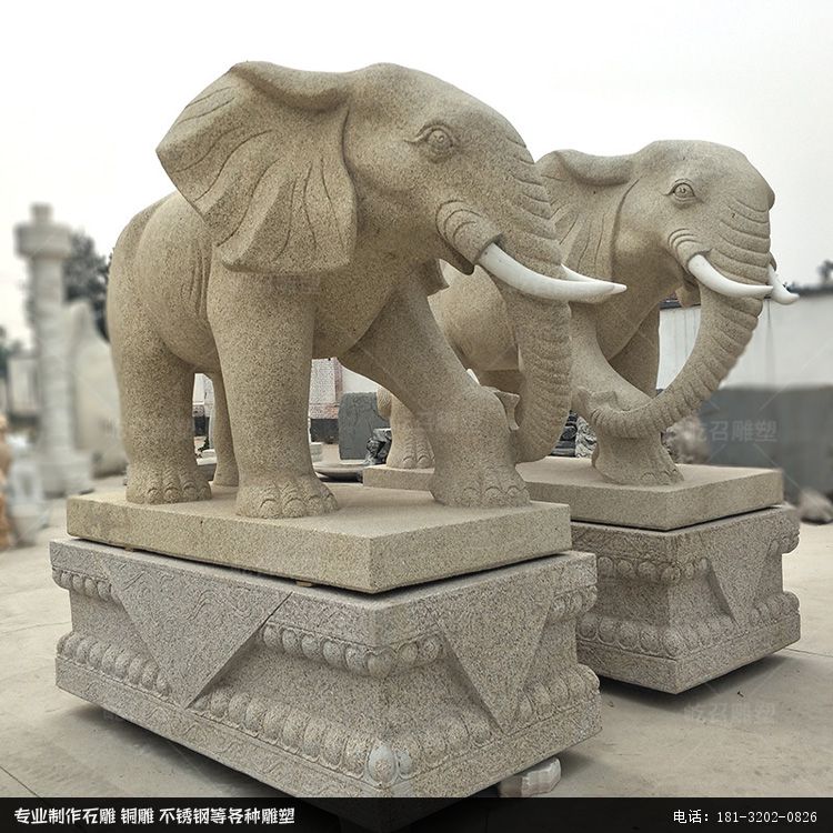 吉祥如意大象 动物雕塑